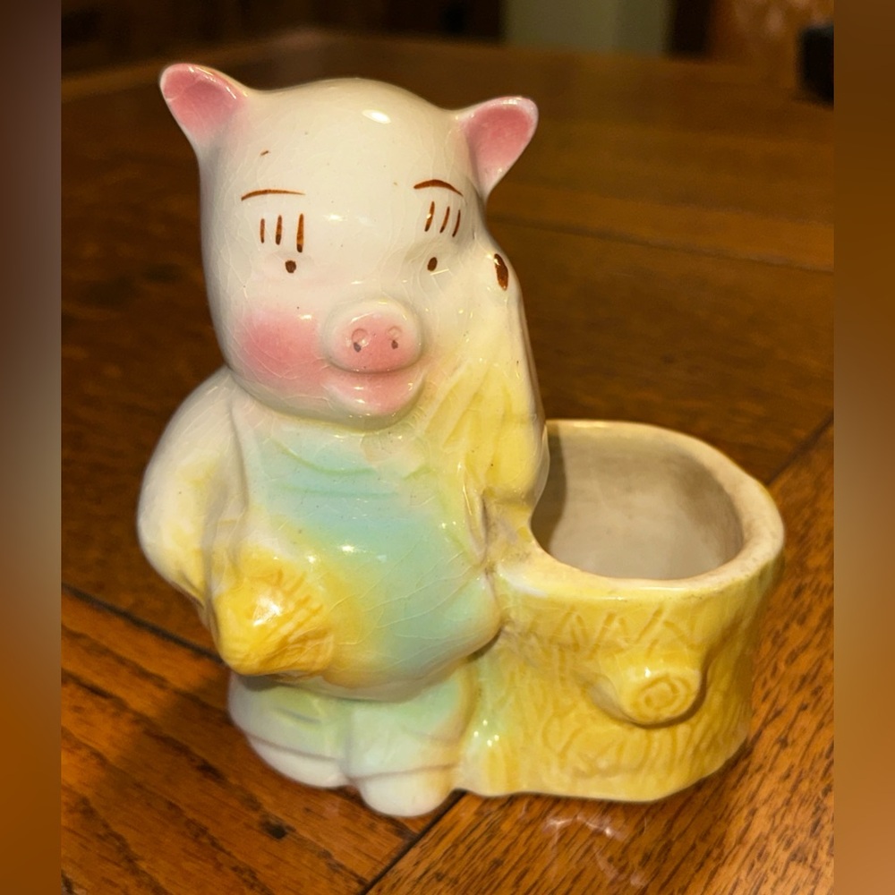 Vintage Shawnee Pottery Pig Planter